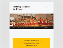 Tablet Screenshot of fanfare-siviriez.ch